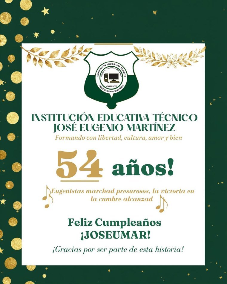 Afiche de los 54 años de la institución